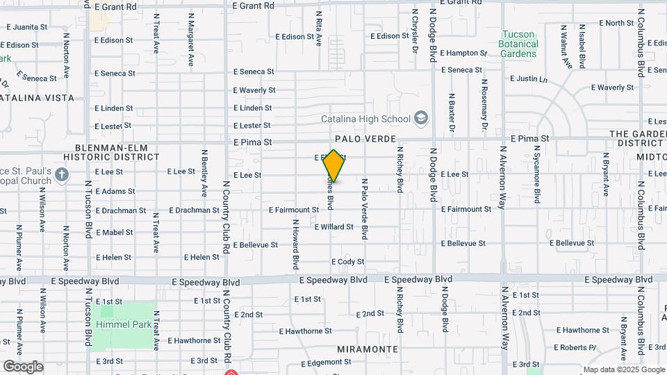 1506 N Jones Blvd Map and Location Details