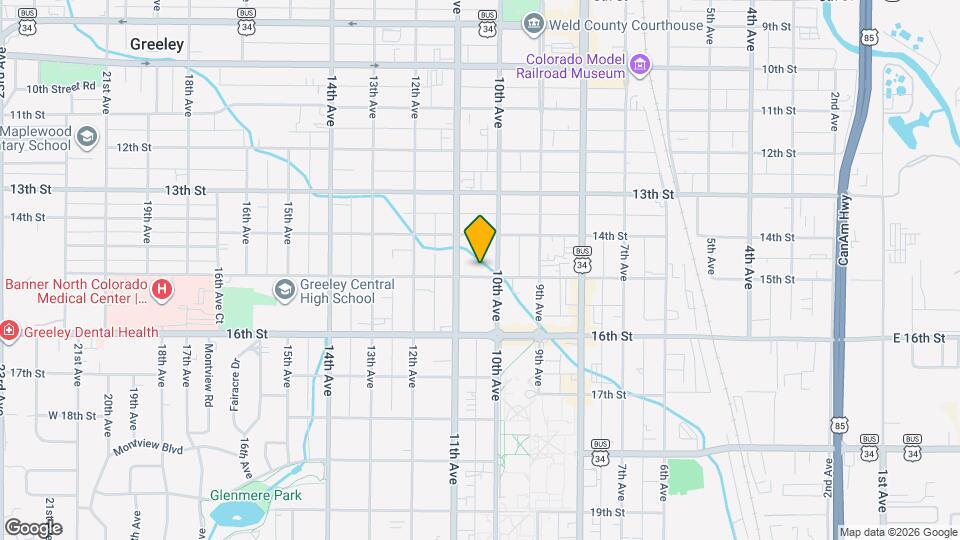 1015 15th St Map and Location Details