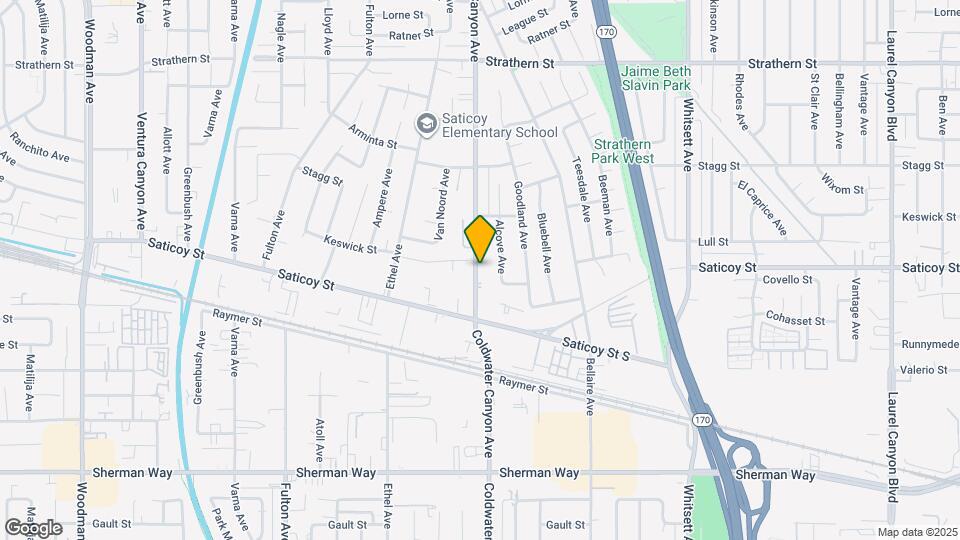 7598 Coldwater Canyon Ave Mapa y Detalles de la Ubicación