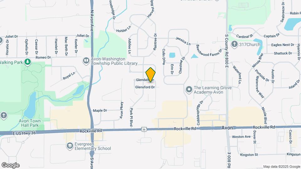 7436 Glensford Dr Map and Location Details