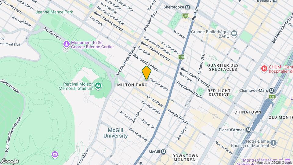 3555 Jeanne-Mance Rue Map and Location Details