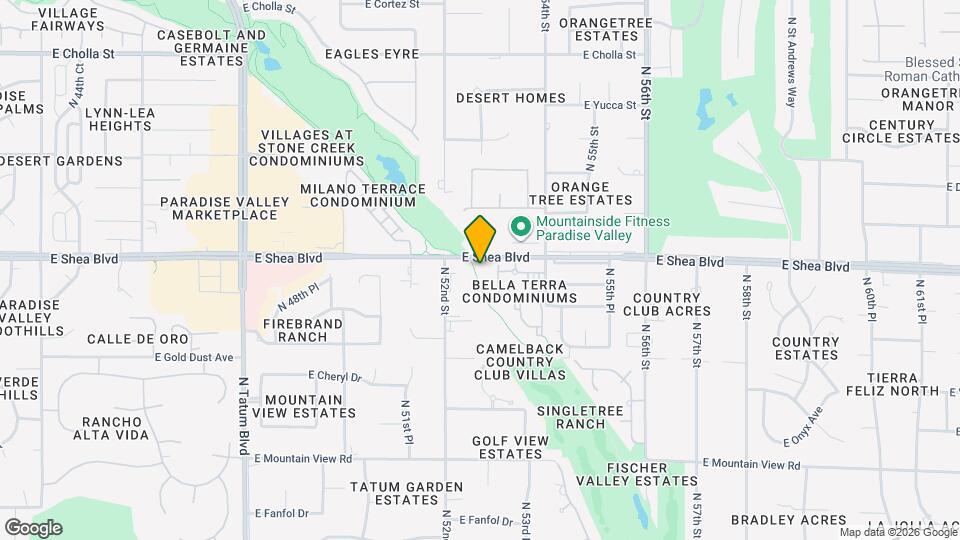 5249 E Shea Blvd Mapa y Detalles de la Ubicación