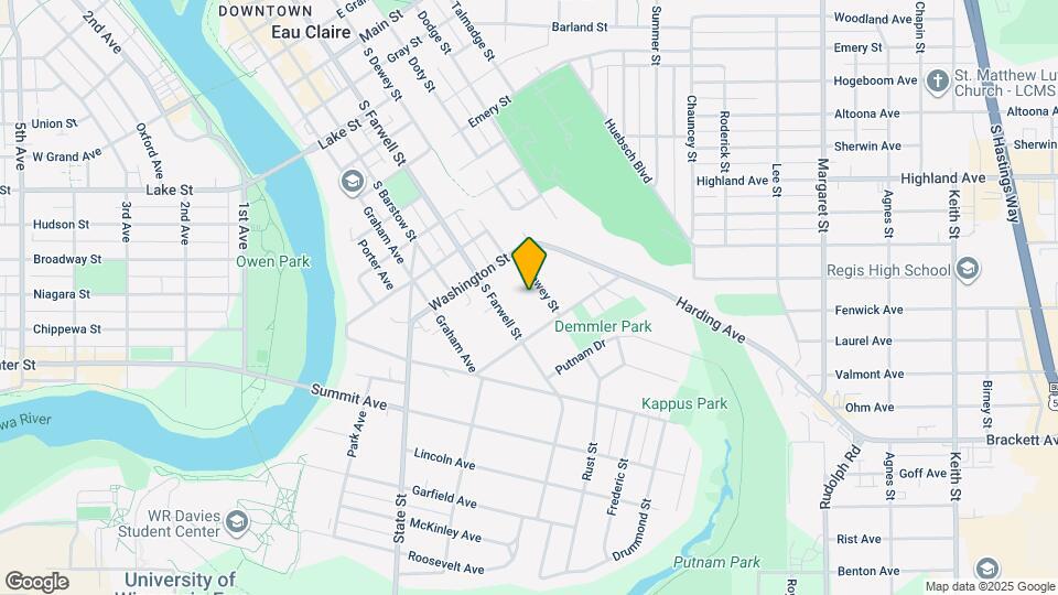 1234 S Dewey St Map and Location Details