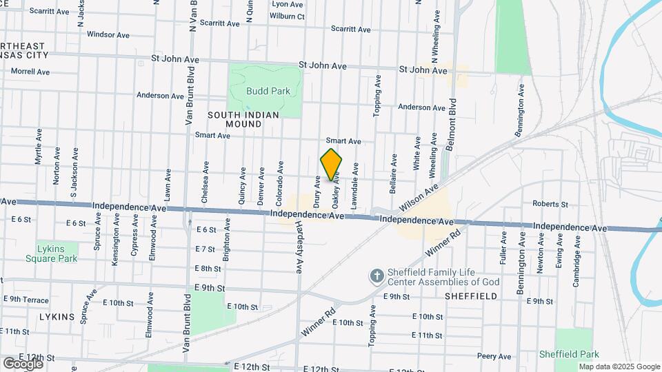 506 Oakley Ave Map and Location Details
