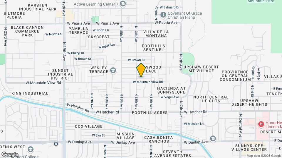 1212 W Mountain View Rd Map and Location Details
