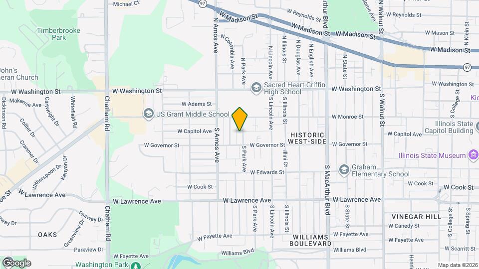 405 S Park Ave Map and Location Details