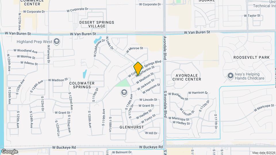 11709 W Jefferson St Map and Location Details