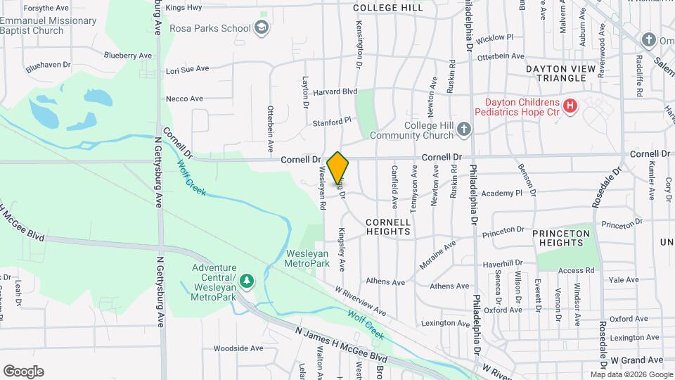 3401 Earlham Dr Map and Location Details