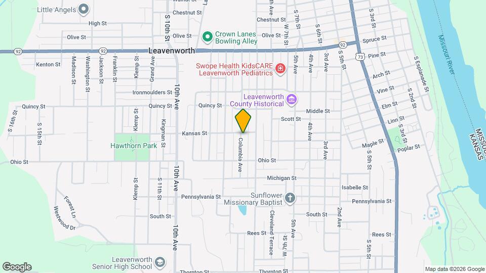 1405 Columbia Ave Map and Location Details