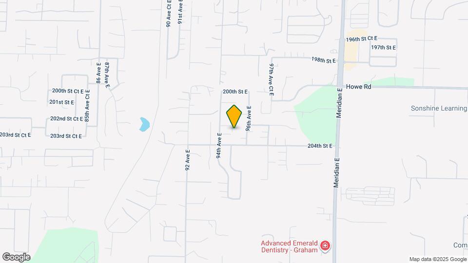 9421 203rd Street Ct E Map and Location Details