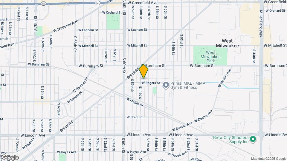 5720 W Rogers St Map and Location Details