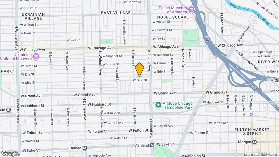 1638 W Ohio St, Unit 3 Map and Location Details