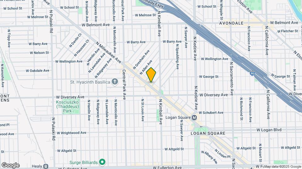 2843 N Milwaukee Ave Map and Location Details