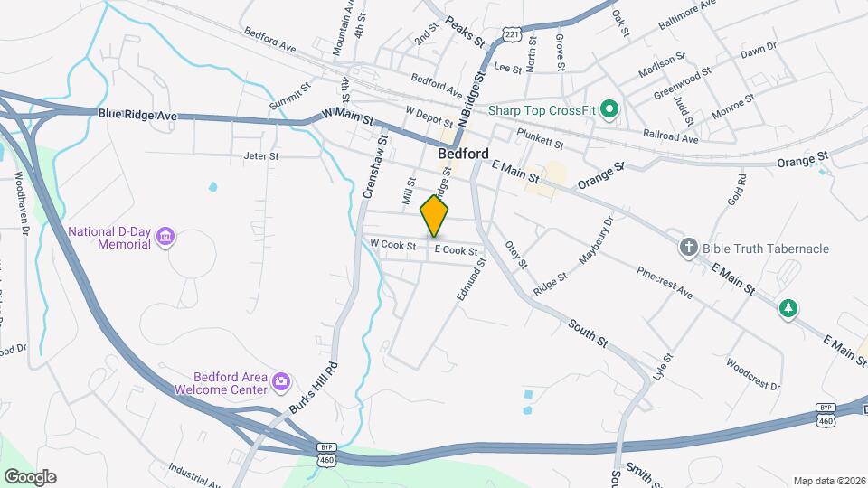 406 E King St Map and Location Details