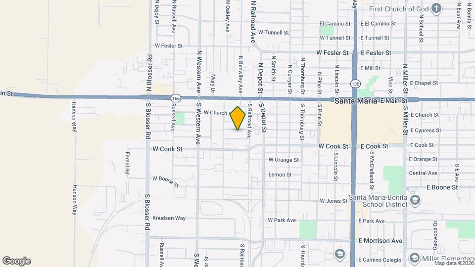 820 W Cypress St Map and Location Details