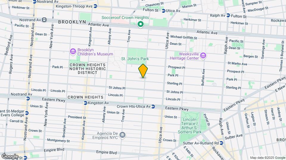 1353 Sterling Place Mapa y Detalles de la Ubicación