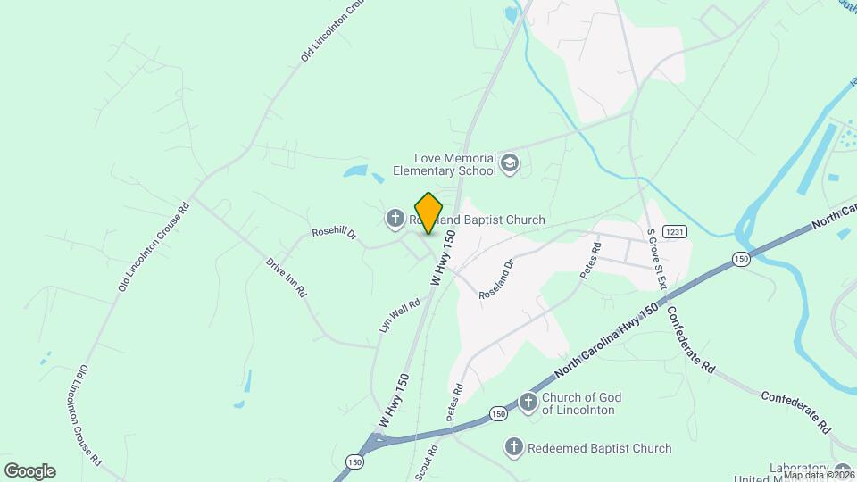 1128 Rosehill Dr Map and Location Details