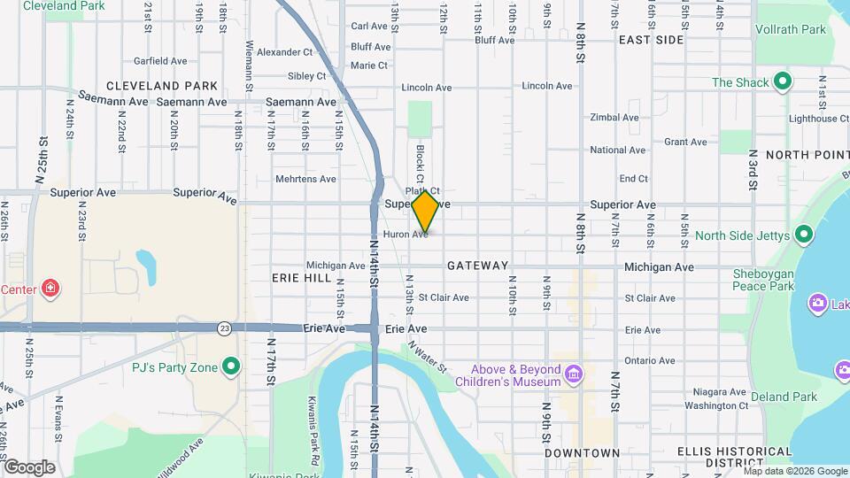 1219 Huron Ave Map and Location Details