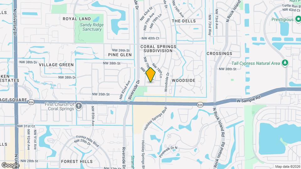 7971 NW 35th Ct Map and Location Details
