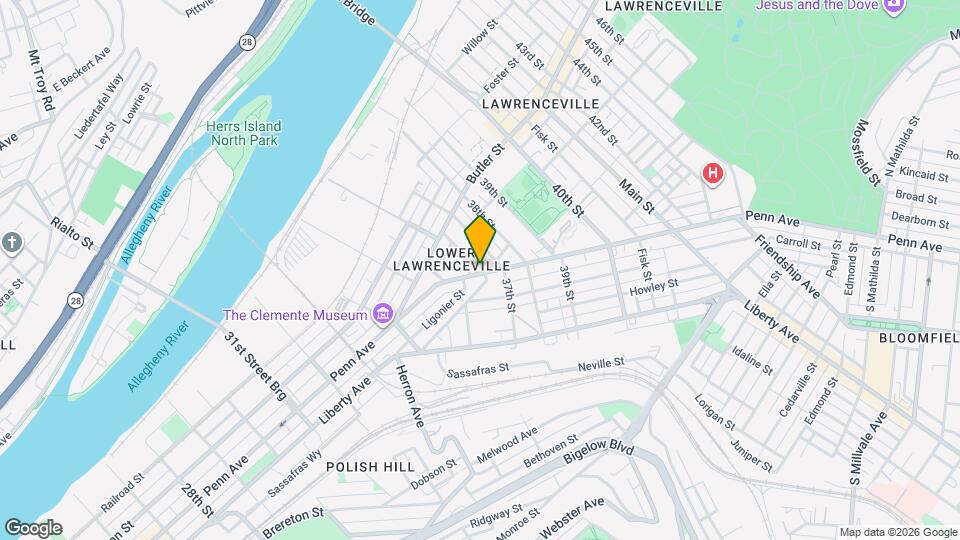 3609 Penn Ave, Unit 3611 Penn Avenue 2 nd FL Mapa y Detalles de la Ubicación