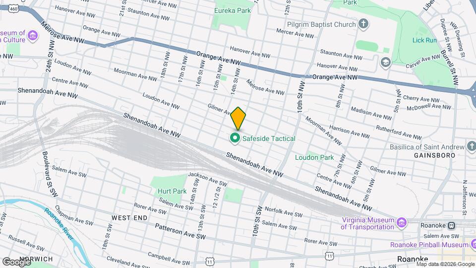 1234 Loudon Ave NW Map and Location Details