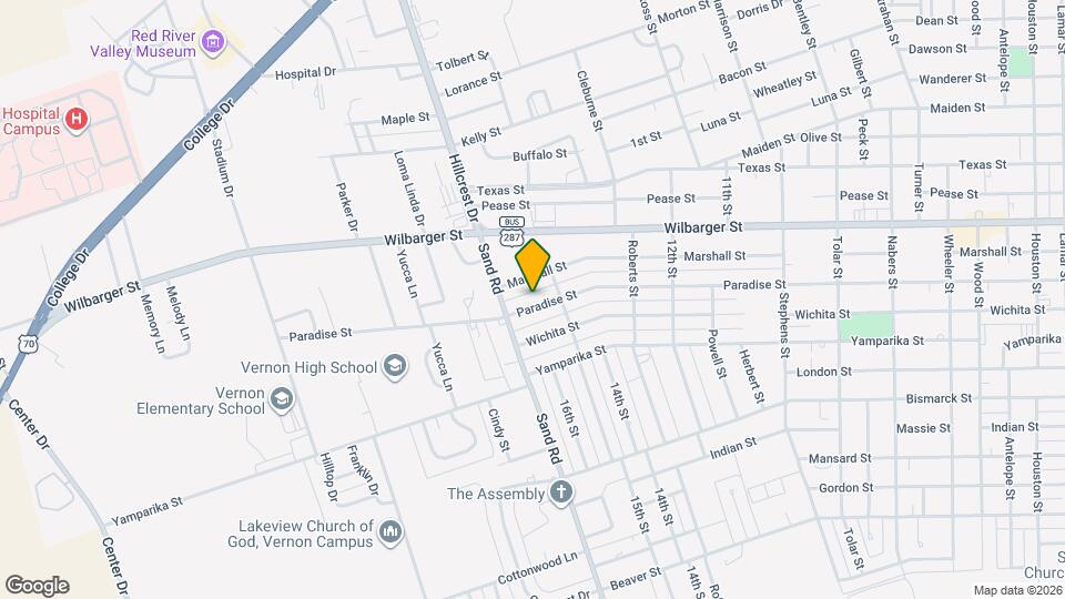 3938 Paradise St Map and Location Details