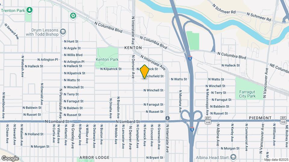 1823 N Watts St Map and Location Details