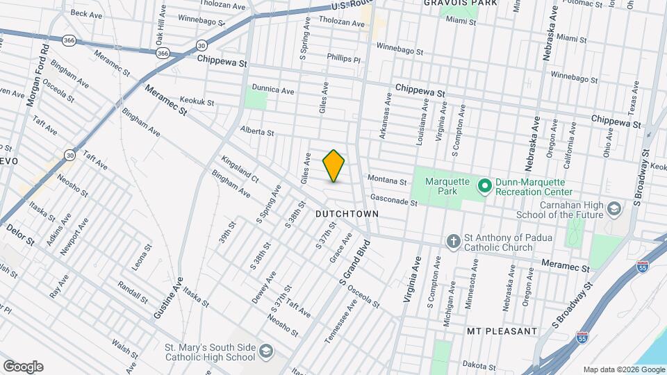 3642 Montana St Map and Location Details