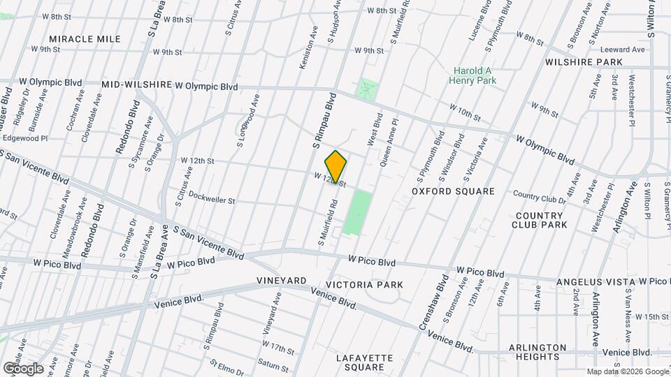 1205 S Muirfield Rd, Unit 1203 Mapa y Detalles de la Ubicación