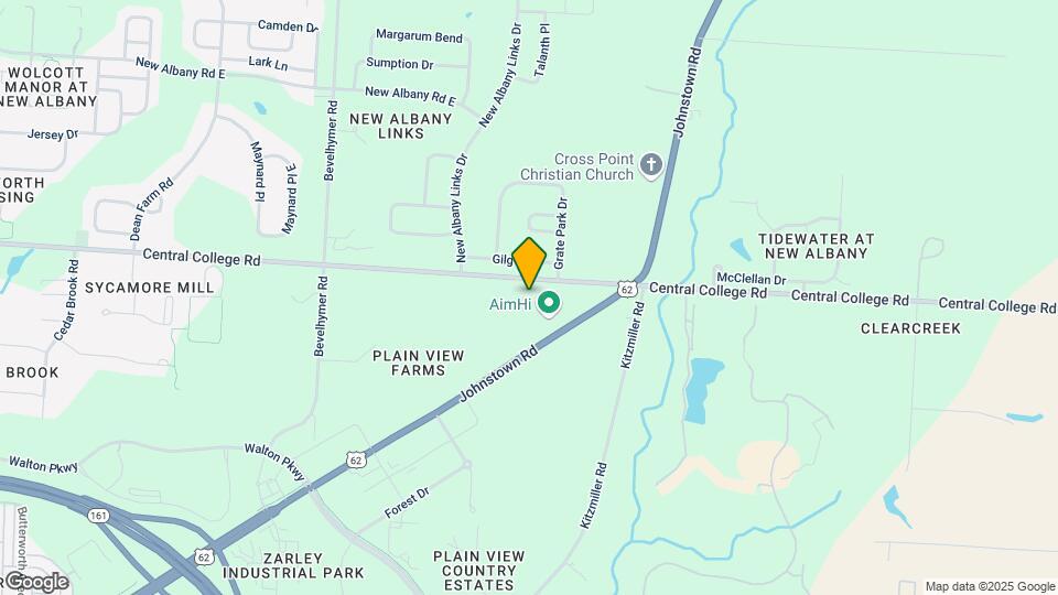 7621 Central College Rd Map and Location Details
