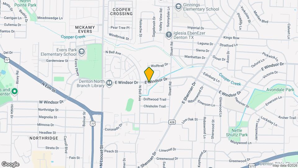 544 E Windsor Dr Map and Location Details