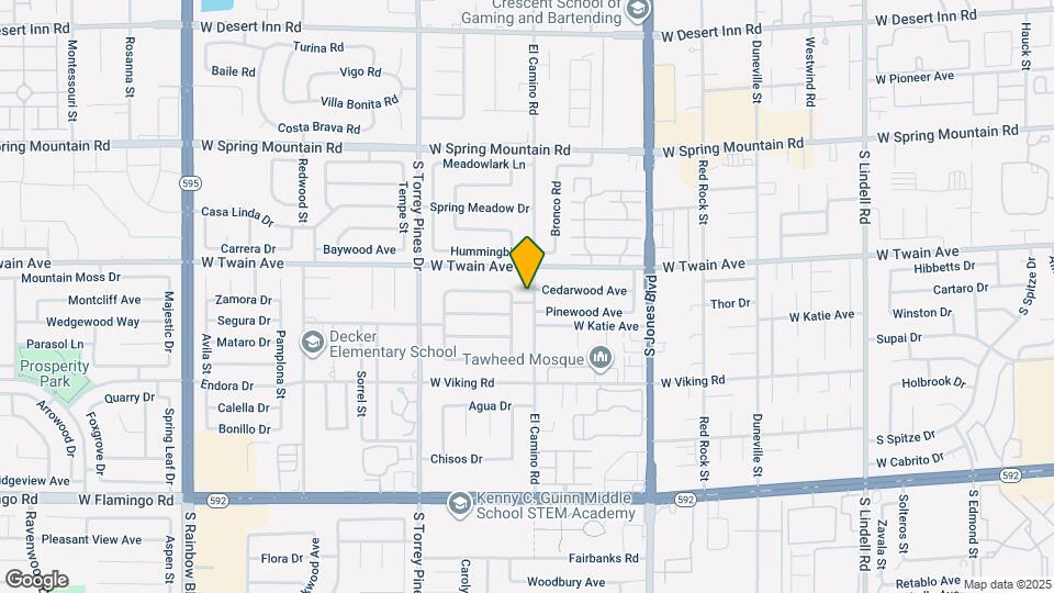 3751 El Camino Rd Map and Location Details