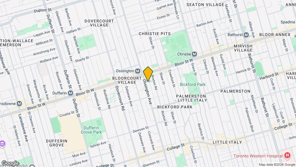 693 Ossington Ave Map and Location Details