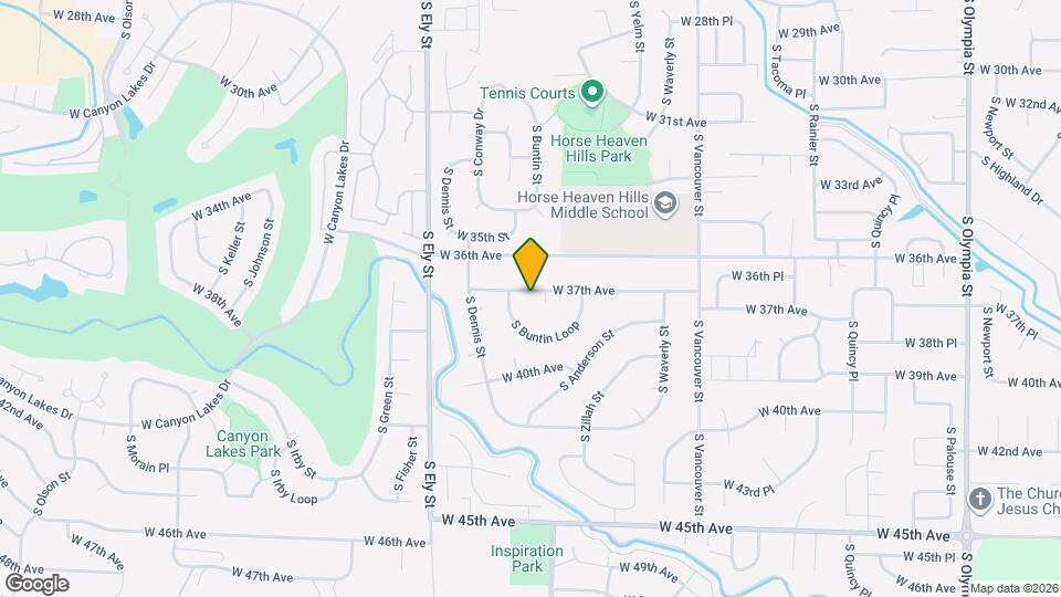 2503 W 37th Ave Map and Location Details