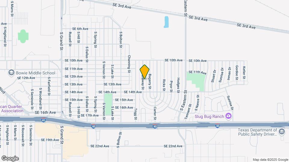 1033 Dunaway St Mapa y Detalles de la Ubicación
