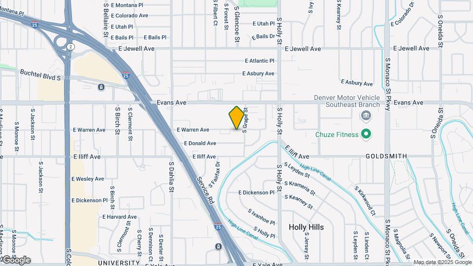 5260 E Warren Ave Map and Location Details