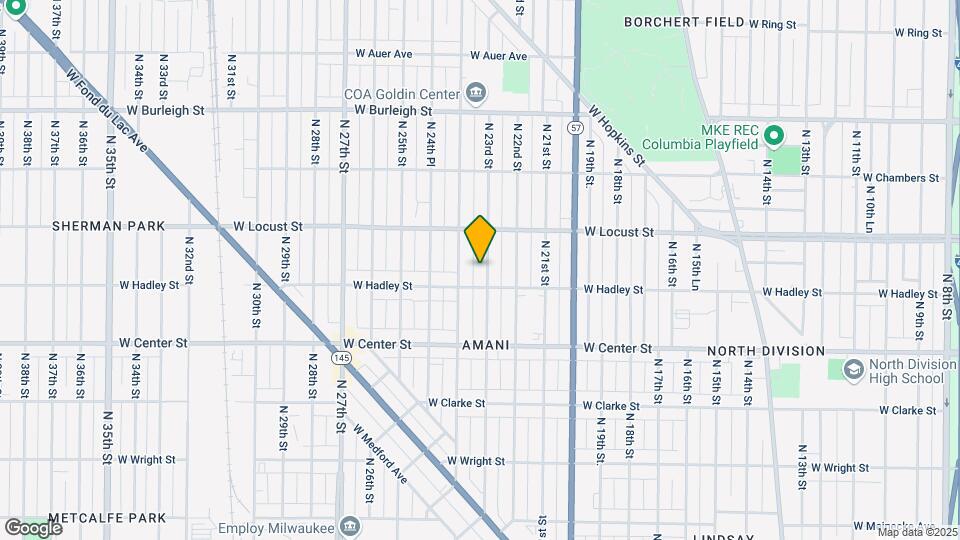 2827 N 23rd St Map and Location Details