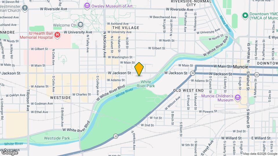 1410 W White River Blvd Map and Location Details