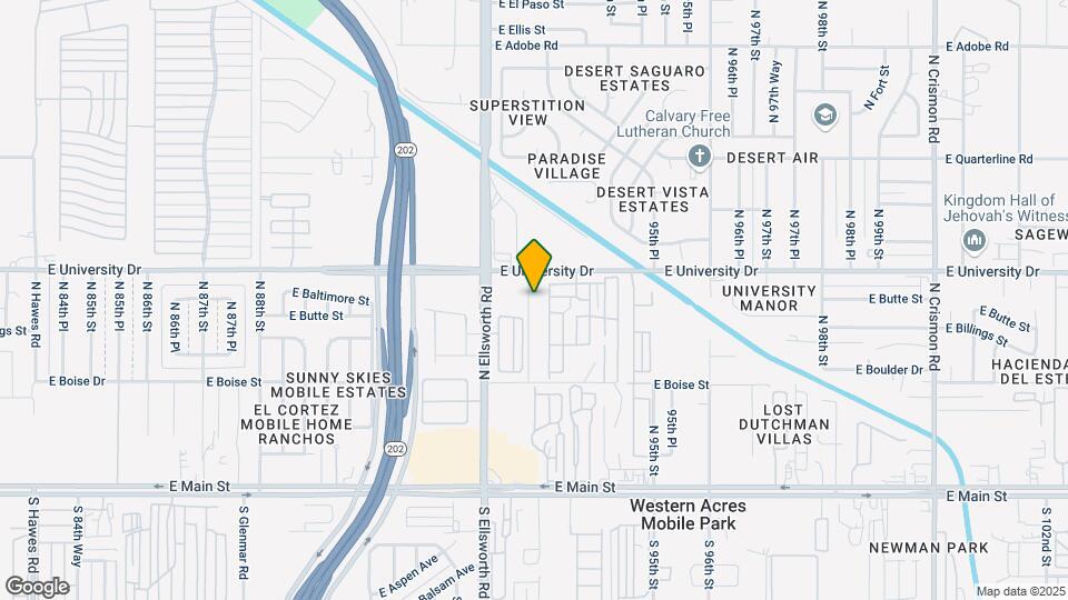 Saguaro East Apartments Map and Location Details