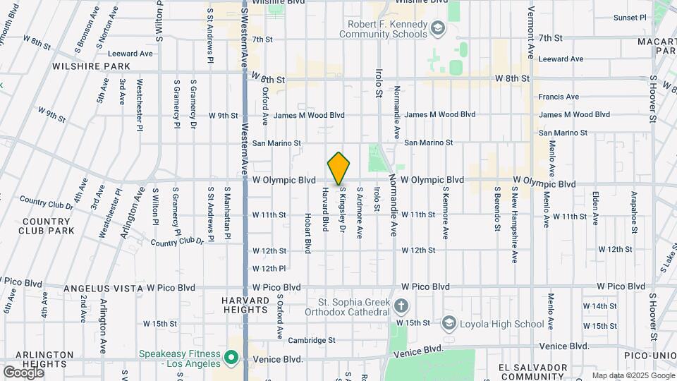 1017 S Kingsley Dr Map and Location Details