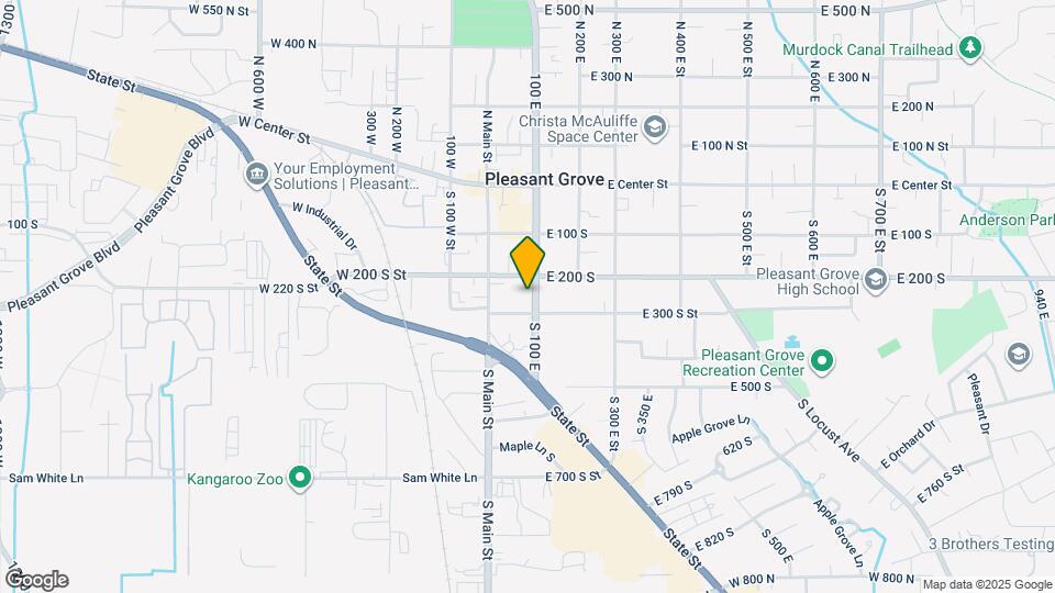 246 S 100 E, Unit 2 PG Map and Location Details