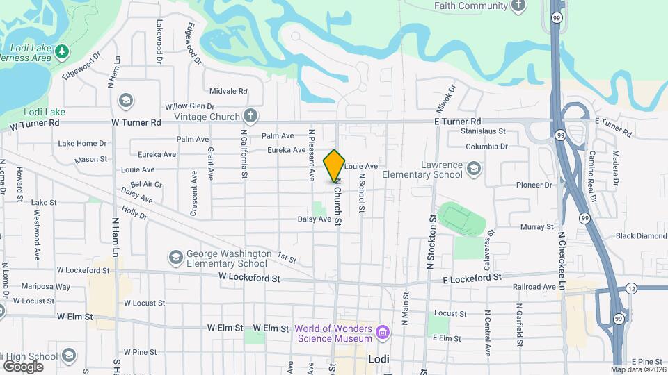 705 N Church St Map and Location Details