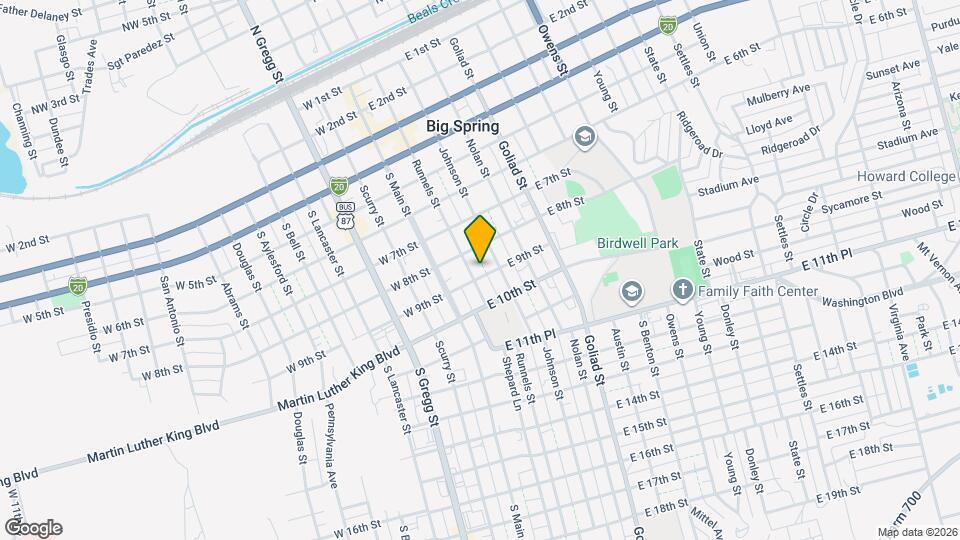 811 Runnels St Map and Location Details