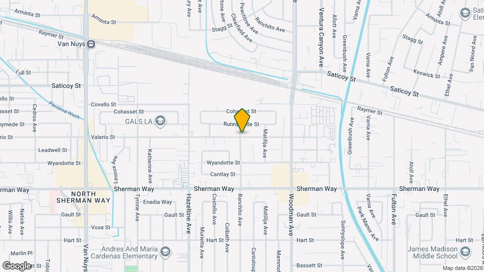 13859 Valerio St Mapa y Detalles de la Ubicación