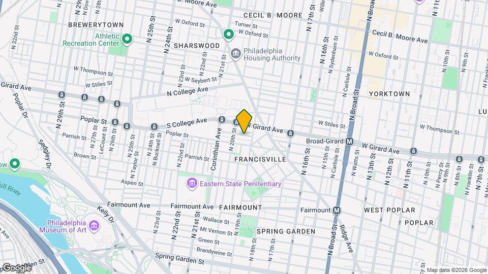 1920 Cambridge St Map and Location Details