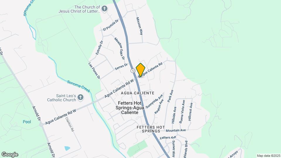 10 E Agua Caliente Rd Mapa y Detalles de la Ubicación