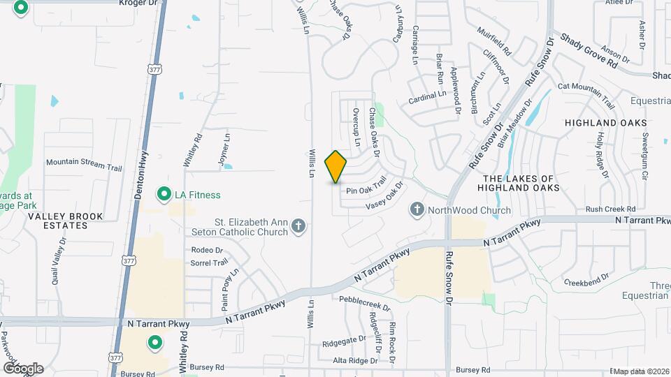 1812 Lacey Oak Ln Map and Location Details