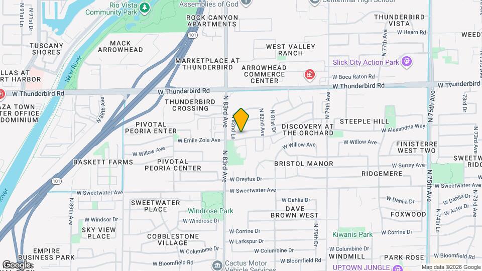 8255 W Eugie Ave Map and Location Details