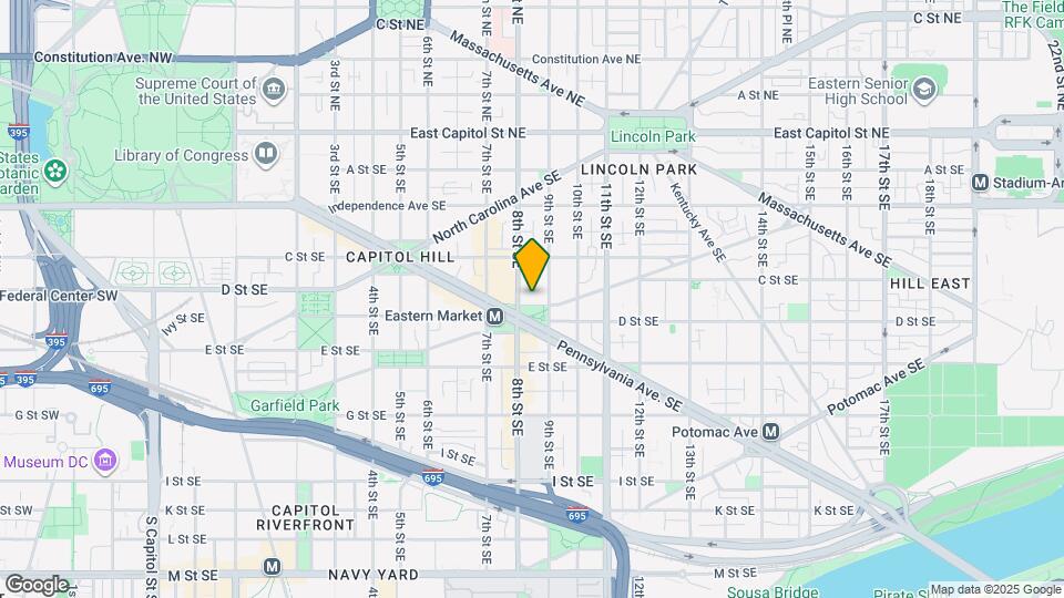 810 D St SE Map and Location Details