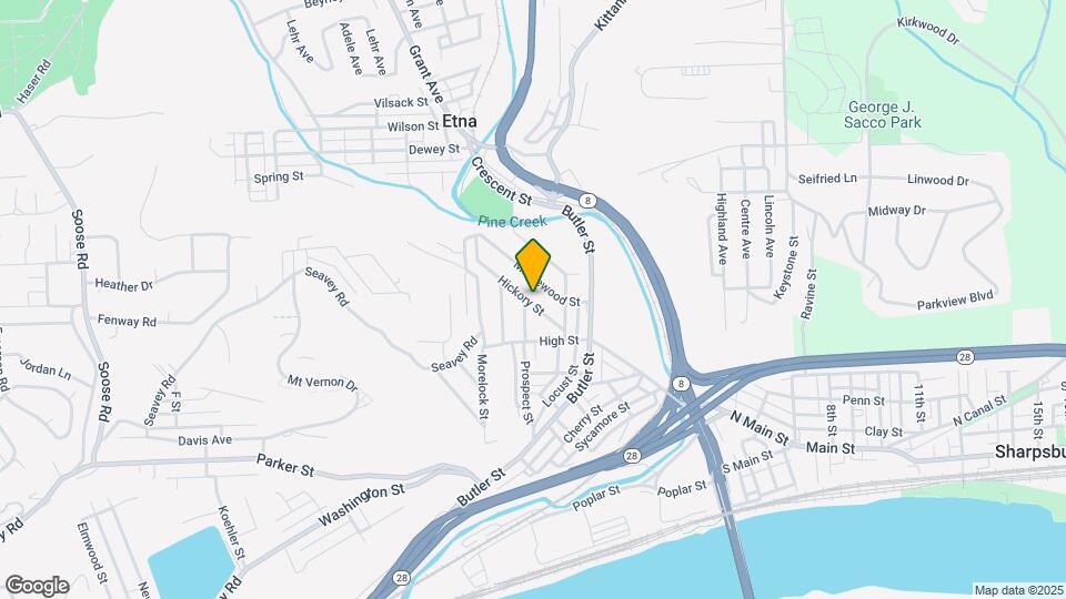 36 Hickory St Map and Location Details